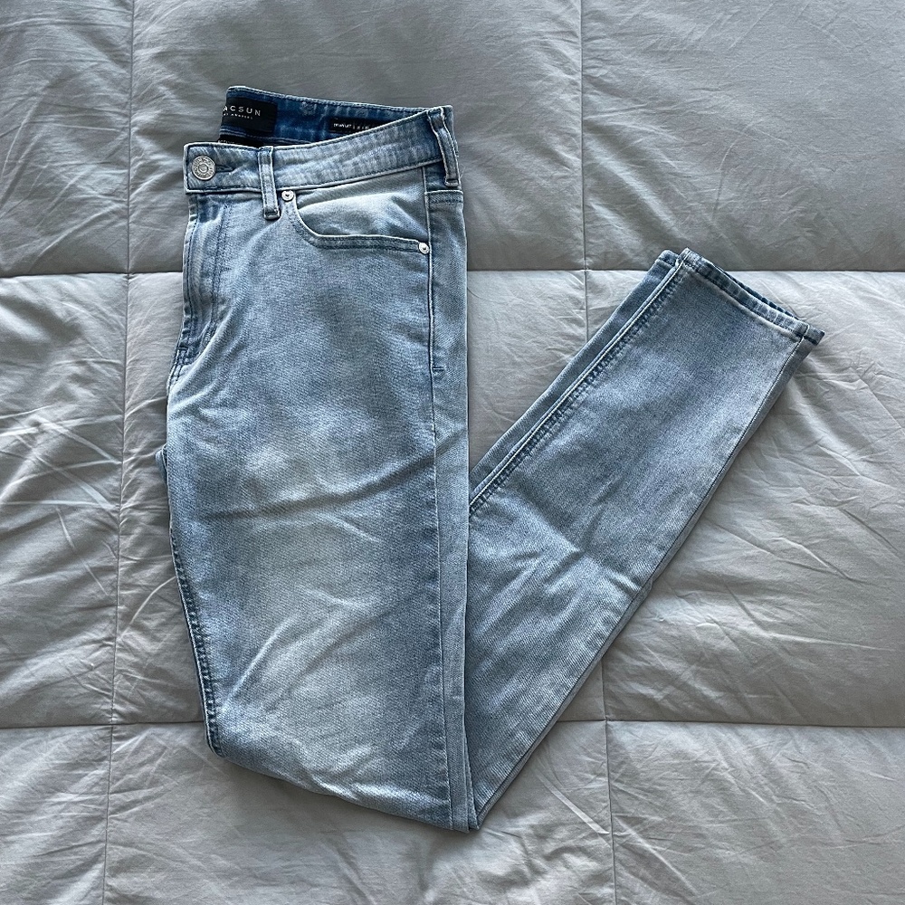 PACSUN SKINNY JEANS - LIGHT BLUE